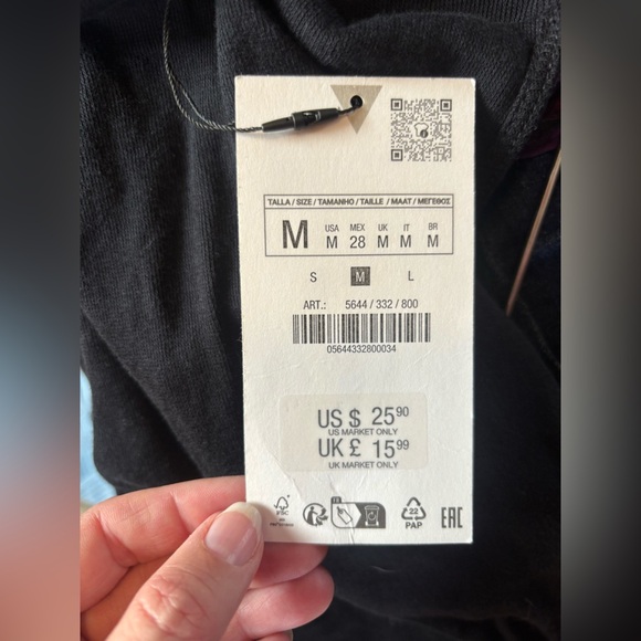 NWT Zara Ruched Mock tank sz M - Picture 3 of 5